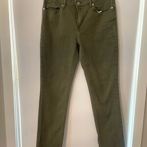 Levi’s Mid-Rise Skinny Olive Green Women's Jeans
